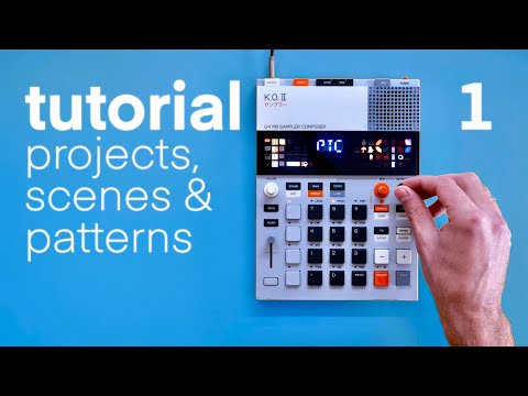 1. SCENES & PATTERNS // KO II teenage engineering // beginner tutorial