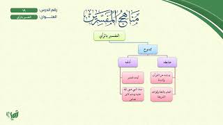 صورة 19- مناهج المفسرين (مشجر) | التفسير بالرأي
