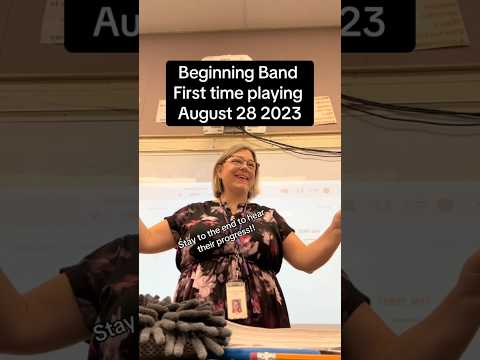 Beginning Band Before & After! #band #clarinet #saxophone #trumpet #flute #beginnerband #transform