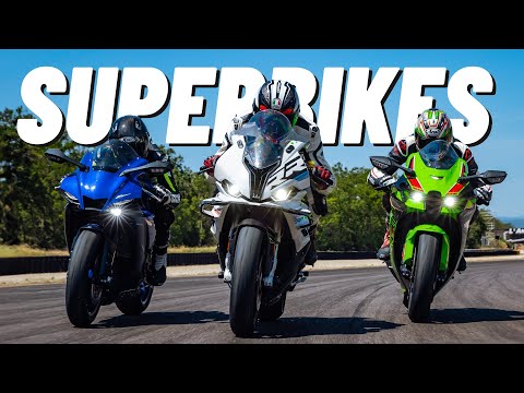 Rennstrecken-Test - BMW S 1000 RR vs. Kawasaki Ninja ZX-10R vs. Yamaha R1 auf dem Anneau du Rhin