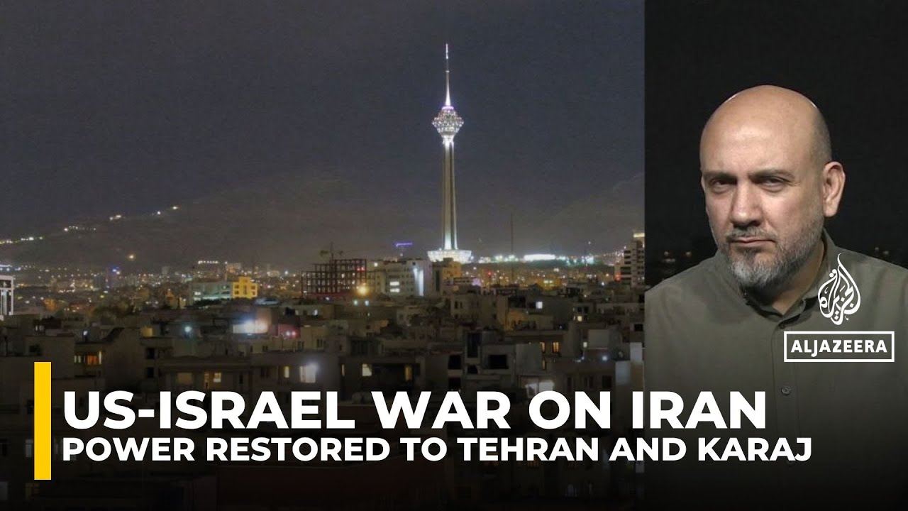 Iran restores power to most parts of Tehran and Karaj after suspected attacks on infrastructure