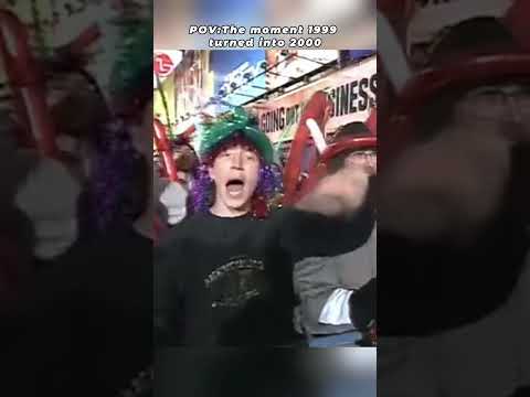 The moment 1999 turned into 2000 [ 4K 60fps ] #newtear#nostalgia  #throwback