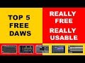 Top 5 best FREE DAW software for music production