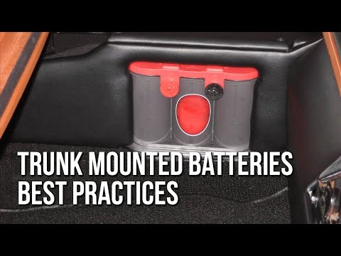 Trunk Mounted Batteries - Best Practices