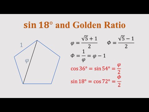 sin18° and Golden Ratio