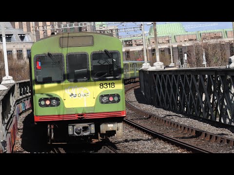A Ride On Irish Rail 8100 Class Dart Number 8318 From Killiney - Dalkey