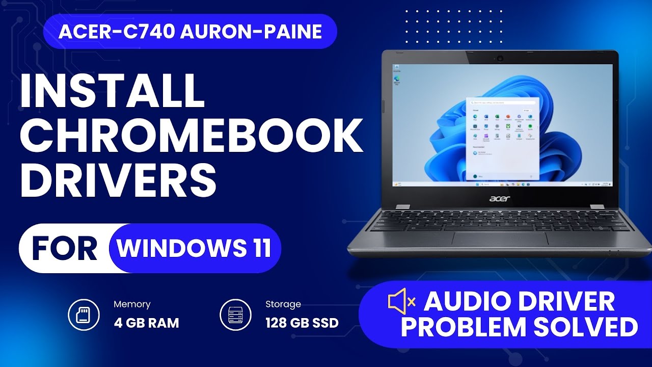 How to Download & Install Any Chromebook Drivers for Windows10,11| Acer Chromebook Sound, touchpad