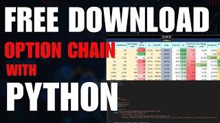 Free Download | NSE Option Chain Data in Excel with Python | New Year Gift