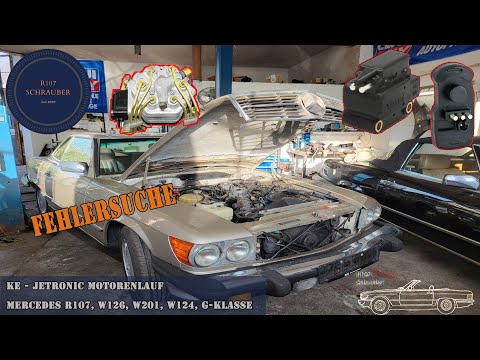 KE-Jetronic Fehlersuche bei unrunden Motorenlauf, schwankende Drehzahlen Mercedes R107, W126, W201..