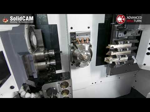 SolidCAM Advanced Mill-Turn on a Citizen D25 CNC with Iscar