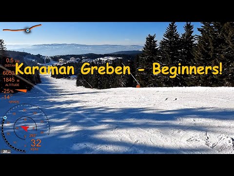 [4K] Skiing Kopaonik, Beginners Karaman Greben and the Centar, Staze 7, 7a, 7b, Serbia, GoPro HERO10