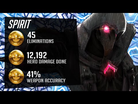 Spirit Top 500 Reaper - 45 elims! [ Overwatch Season 27 Top 500 ]