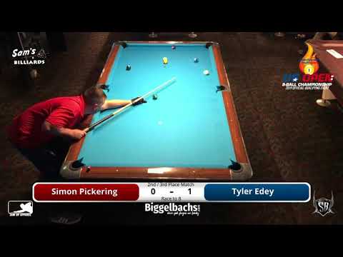 US Open 9 ball Qualifier2018   semi finals and set 1 of finals Pickering:Edey and Pickering:Folan