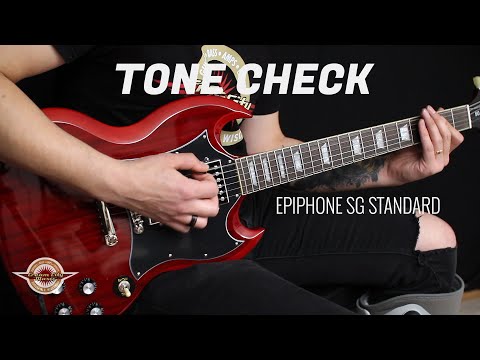 TONE CHECK: Epiphone SG Standard Electric Guitar Demo | No Talking