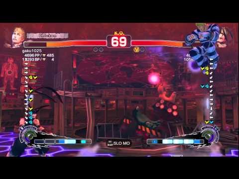 gaku1025 [Cody] vs. mi-chan0406 [Ibuki] - PS3 SSF4 Arcade Edition