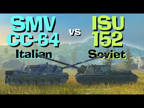 WOT Blitz Face Off || ISU-152 vs SMV CC-64