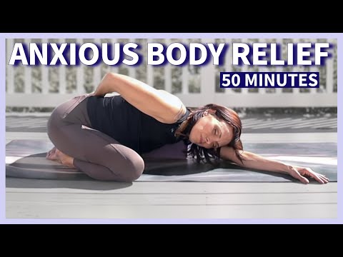 Somatic Yin Yoga For Anxiety and Anxious Body + Stomach | 50 minutes