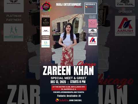 Zareen Khan Live in Chicago 2025