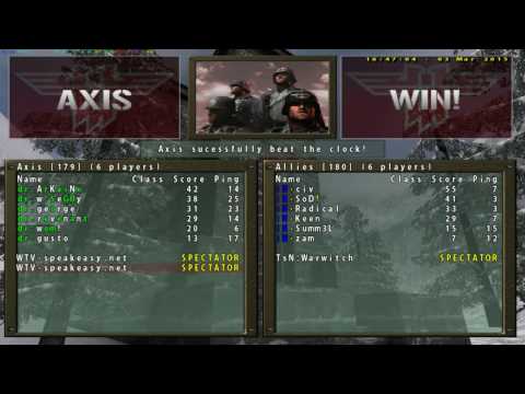 RTCW: Doctors vs. iNfensus - QuakeCon 2002 Finals (08.17.02) - Warwitch, Justice & Boomerman SC