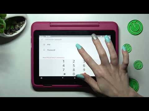 AMAZON Fire HD 8 Kids Edition 2022 - Add Screen Lock! Open & Setup Security Lock Method!