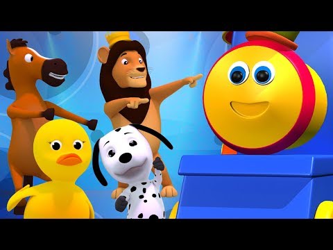 Bob le train | animaux sonne chanson | rimes pour enfant | éducative chanson | Bob Animal Sound Song
