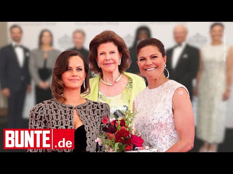 Victoria, Silvia & Sofia von Schweden - Auf dem roten Teppich funkeln sie wie Sterne