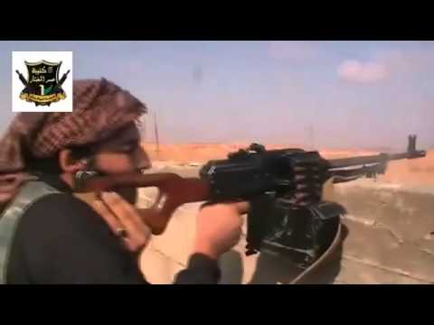 التصدي للطيران الحربي من قبل كتيبة عمر المختار في البوكمال