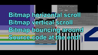 C64 Demos peek - Fast bitmap scrolling - All parts