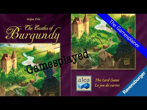 The Castles of Burgundy The Card Game Gamesplained - Part 1 & 2 (Gamesplayed)