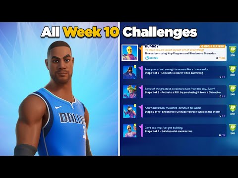 Fortnite All Week 10 Challenges Guide Epic and Legendary Quests