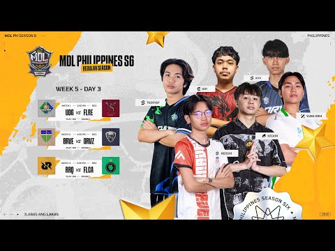 🔴 LIVE | MDL PH S6 | FILIPINO - Week 5 Day 3