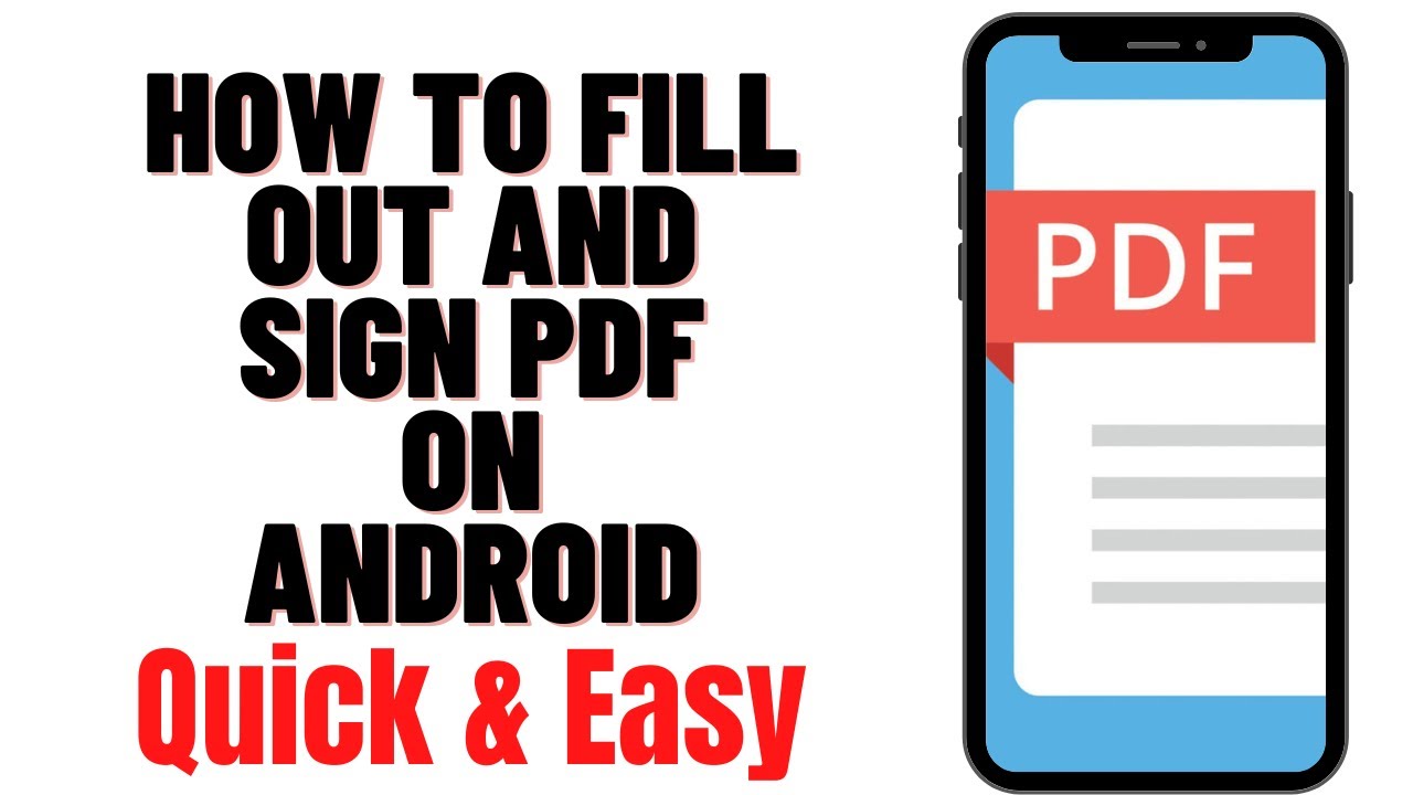 HOW TO FILL OUT AND SIGN PDF ON ANDROID 2024