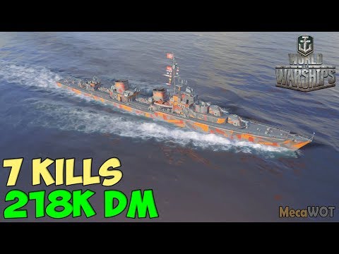 World of WarShips | Z-52 | 7 KILLS | 218K Damage - Replay Gameplay 1080p 60 fps