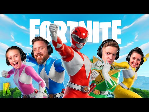 We Became the Power Rangers in FORTNITE (Family Challenge)