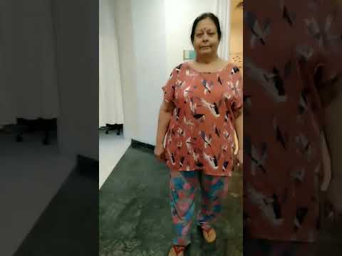 Patient walking confidently after 3 weeks post Knee Replacement Surgery