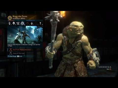 Shadow of war Nemesis difficulty Mogg the twins