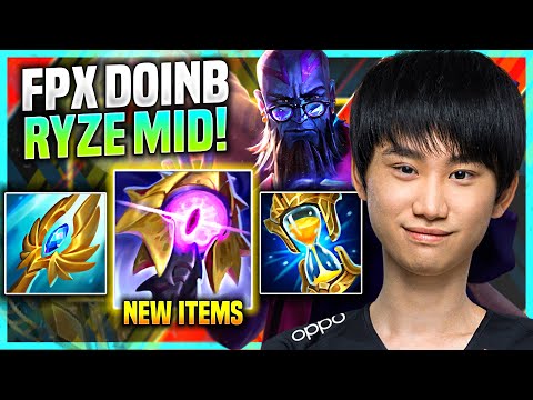 DOINB PICKS RYZE WITH NEW ITEM RIFT MAKER! - FPX Doinb Plays Ryze Mid vs Akali! | Preseason 11