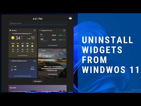 How to Completely Remove & Uninstall Widgets in Windows 11 - Permanently