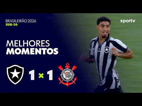 Gols e lances de Botafogo x Corinthians