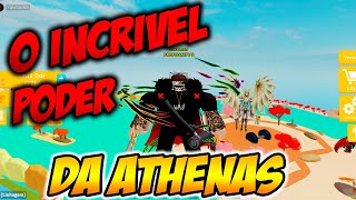 ROBLOX Lifting Simulator o  SUPER Poder da ATHENAS Muito FORTE 