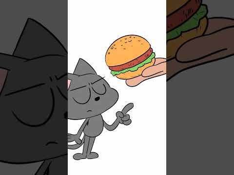 Let's Eat  - Ep 04 - Hamburger #shorts #animation