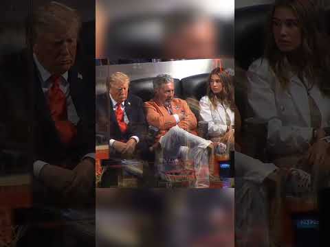 Kai wakes up Donald Trump after he falls asleep at Knicks Game