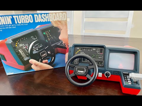 VINTAGE TOMY TURNIN' TURBO DASHBOARD RACING TURBO SIMULADOR COCHE