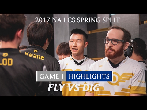 Highlights: FLY vs DIG Game 1 - 2017 NA LCS Spring Split Week 3 Day 2