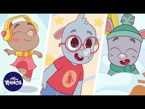 12 Minisodes in a Row! | Stomp! Stomp! Rhinos! - Kids (0-4), Kingdom Kids Zone - Stomp! Stomp! Rhinos!