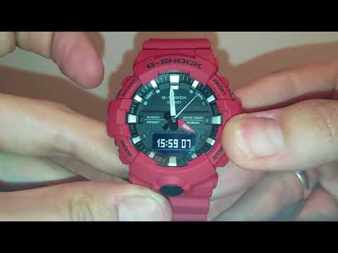 Casio G-Shock GA-800 manual 5535 to set time