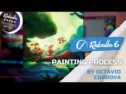 Rebelle 6: Illustration Painting Process by Octavio Cordova