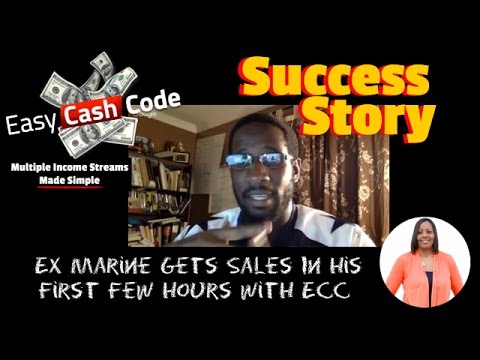 Easy Cash Code Testimonial Success Story | Ex Marine Gets Sales In His First Few Hours With ECC