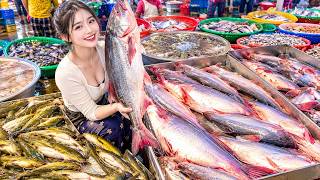 Amazing Fresh Fish Market! Giant Catfish & Fresh Seafood Collection 🐟