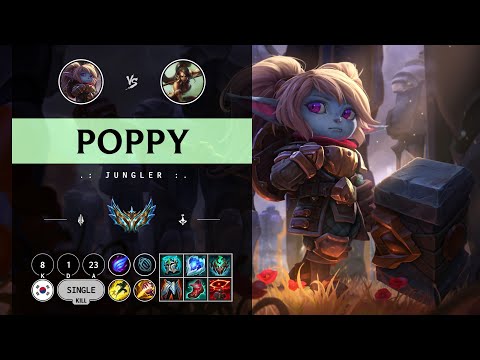 Poppy Jungle vs Nidalee - KR Challenger Patch 14.11